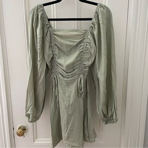 Missguided Sage Green Dress